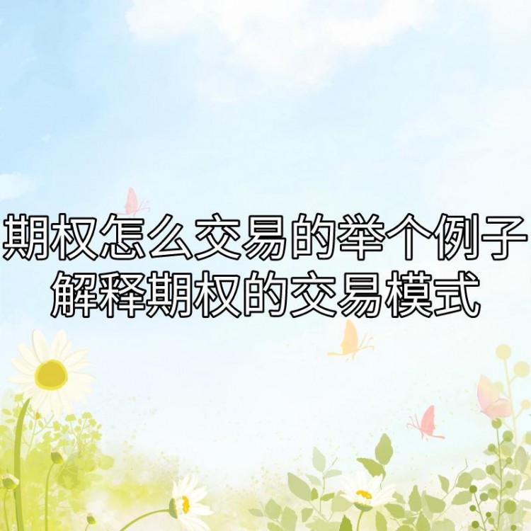 如何進(jìn)行期權(quán)交易？能否解釋期權(quán)的交易模式？