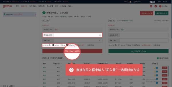 gate.io怎樣購(gòu)買(mǎi)USDT？